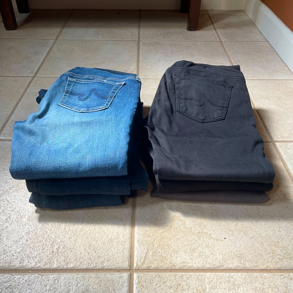 SIX pairs of MATERNITY Jeans and Pants-slim/skinny fit,AG,Citizens of Humanity